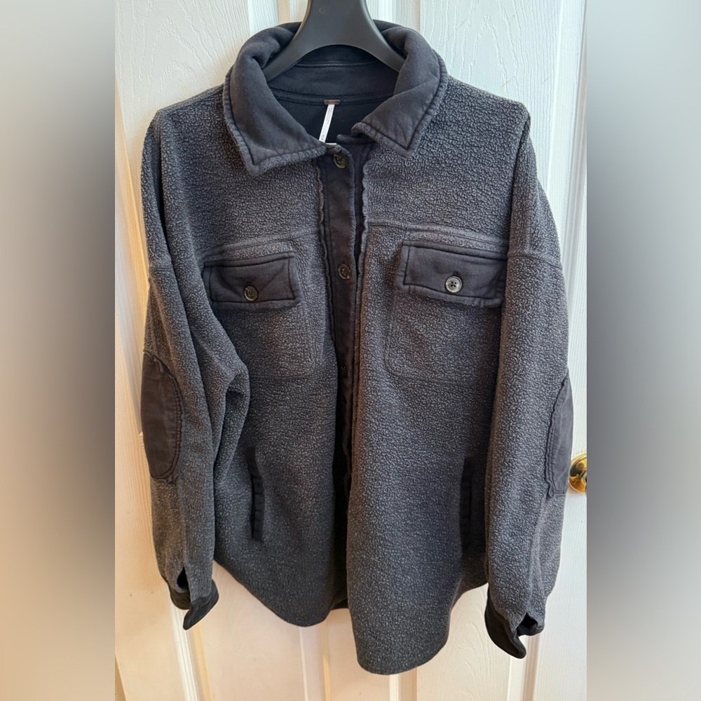 Free People Ruby Reverse Fleece Jacket Medium - Picture 3 of 16